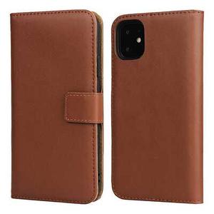 Mobile Phone Accessories Wholesale Supplier China iPhone 12 Leather Case Plain PU Wallet Case